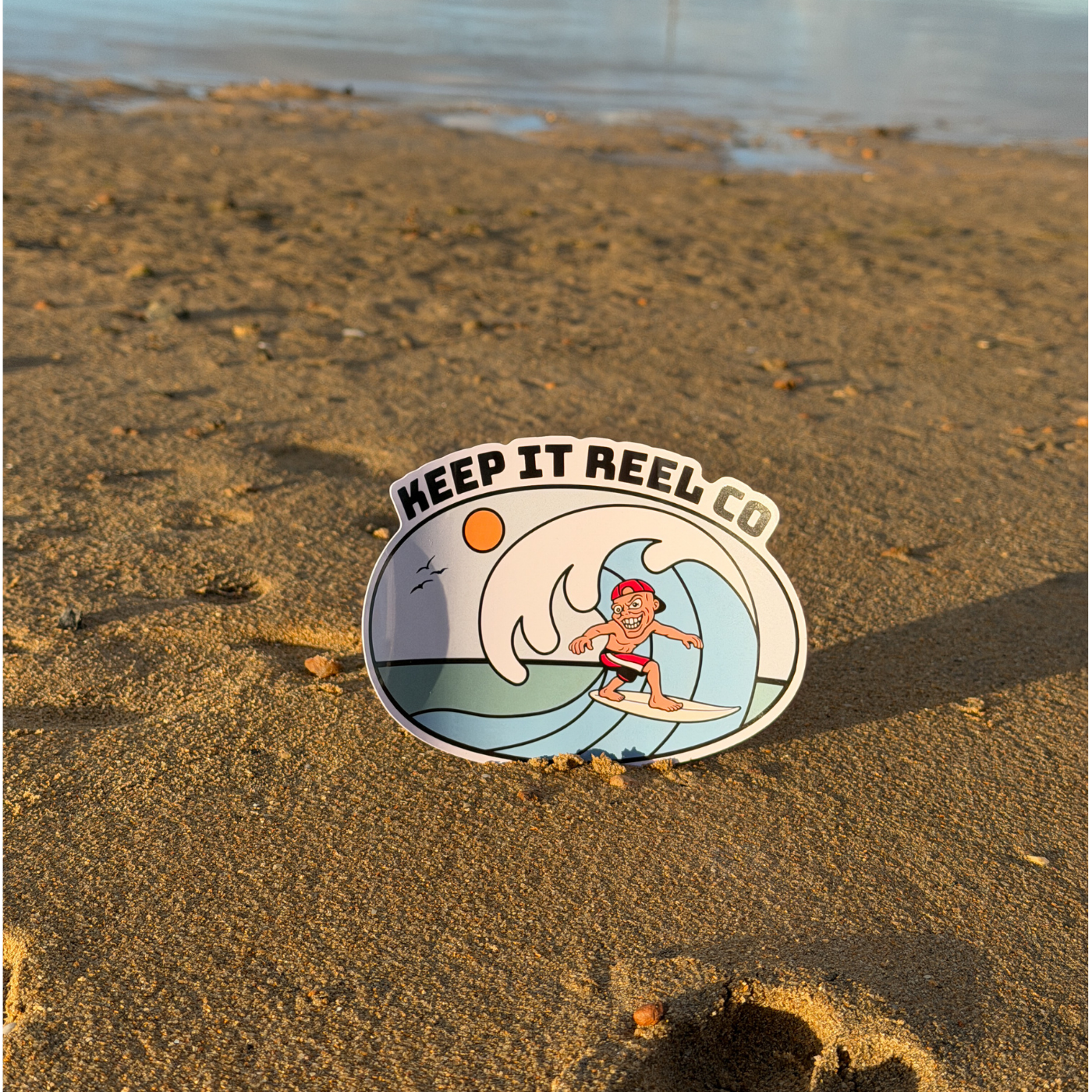 Surfing Sticker