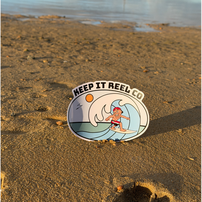Surfing Sticker